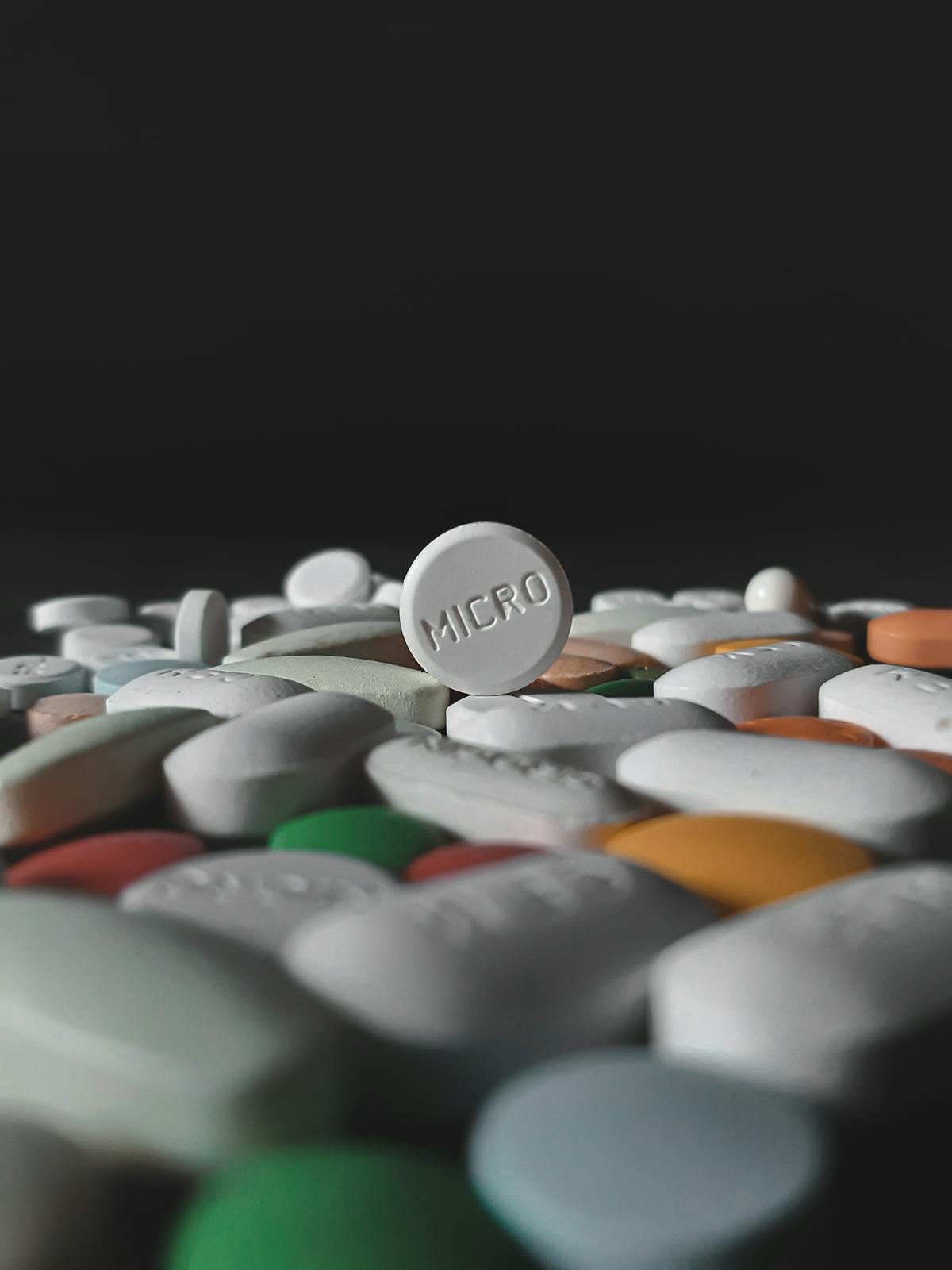 single pill close up